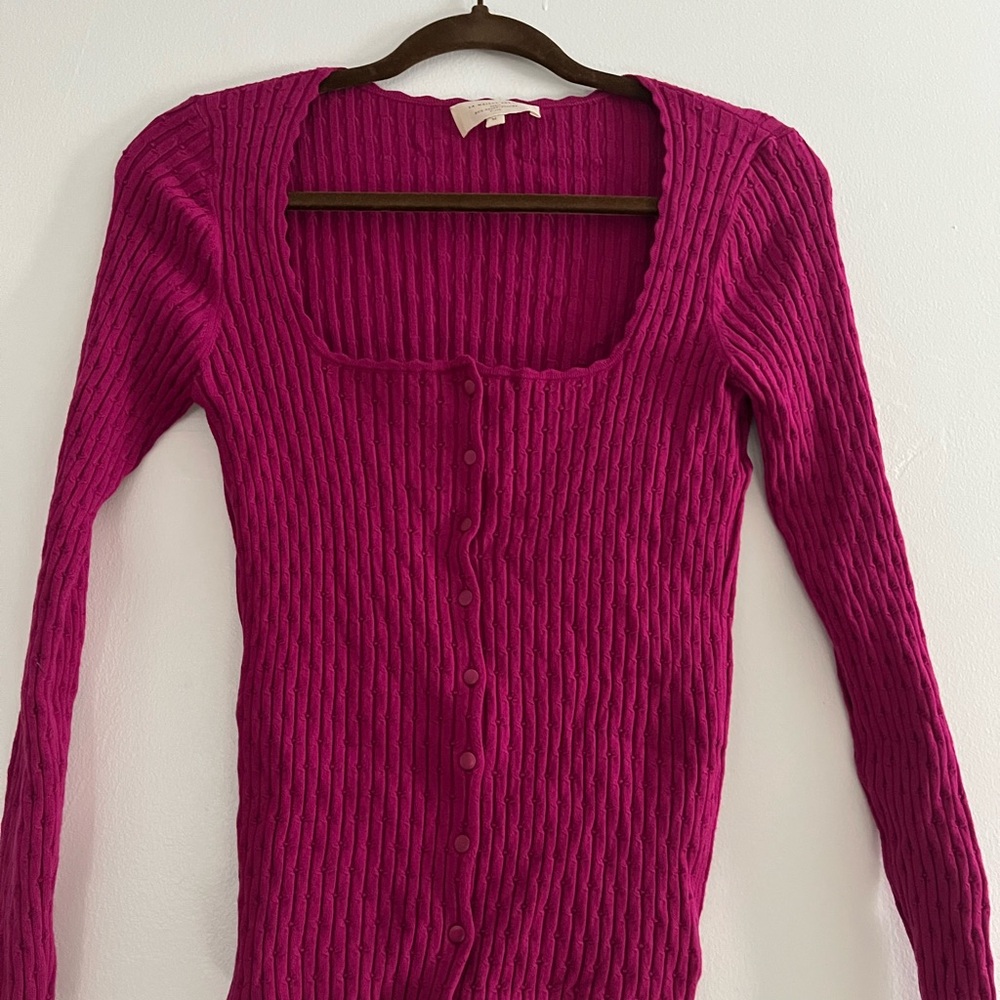 Sezane Greta jumper in plum